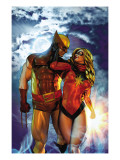 Dark Wolverine #81 Cover: Wolverine and Ms. Marvel