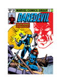 Daredevil #160 Cover: Bullseye, Black Widow and Daredevil Charging