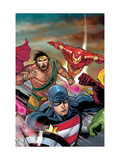 Buy The Mighty Avengers #22 Cover: U.S. Agent, Hercules and Iron Man at AllPosters.com