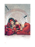 Ultimate Elektra #4 Cover: Daredevil and Elektra