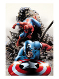 Spectacular Spider-Man #15 Cover: Captain America and Spider-Man