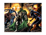 Buy Fantastic Four #553 Group: Dr. Doom, Mr. Fantastic, Thing, Invisible Woman and Human Torch at AllPosters.com
