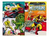 Marvel Comics Presents #5 Cover: Wolverine, Inquisitor, Marvel Comics and Thor Charging