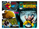 Marvel Comics Presents #3 Cover: Wolverine, Marvel Comics and Thor Crouching