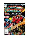 Captain America And The Falcon #201 Cover: Captain America and Falcon Crouching