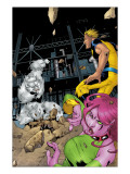 Exiles #58 Cover: Mimic, Sasquatch, Blink and Exiles Premium Poster