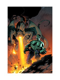 Incredible Hulk #79 Cover: Hulk and Fin Fang Foom Flying