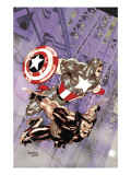 Wolverine Captain America #4 Cover: Wolverine and Captain America Art Print