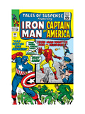 Buy Tales Of Suspense #60 Cover: Iron Man, Captain America, Hawkeye and Assasin Fighting at AllPosters.com