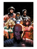 Squadron Supreme #5 Cover: Nick Fury, Arcanna, Old Soldier, Biogeneral, Ruggles, Nell and Blur