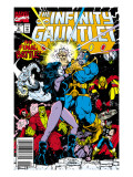 Buy Infinity Gauntlet #6 Cover: Adam Warlock, Thanos, Nebula, Silver Surfer, Hulk and Thor Fighting at AllPosters.com