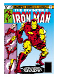 Marvel Comics Retro: The Invincible Iron Man Comic Book Cover #126, Suiting Up for Battle