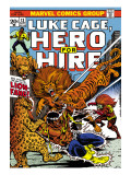 Buy Marvel Comics Retro: Luke Cage, Hero for Hire Comic Book Cover #13, Fighting Lion-fang, Wild Cats at AllPosters.com