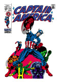 Marvel Comics Retro: Captain America Comic Book Cover #111, with Hydra and Bucky