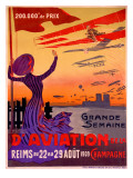 French Aviation Week Air Show Poster Art Print