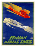 Alitalia Italian Airlines Poster