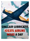 Sinclair Aircraft Motoroil Poster