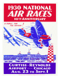 1930 National Air Race Aviation Poster