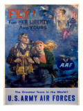 Buy WWII Army Air Corps Recruiting Poster Fly at AllPosters.com