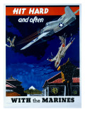 Buy WWII USMC 'Hit Hard and Often!' at AllPosters.com