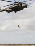 Buy An Air Force Pararescueman Conducts a Combat Insertion and Extraction Exercise in Djibouti, Africa at AllPosters.com