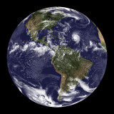 Full Earth Showing North America and South America