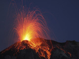 Stromboli Eruption, Aeolian Islands, North of Sicily, Italy