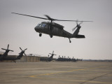 A UH-60 Black Hawk Taking Off for a Mission over Northern Iraq