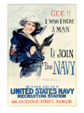 Buy WWII US Navy I Wish I Were a Man at AllPosters.com