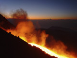 Buy Mount Etna Lava Flow in Morning Dawn, Sicily, Italy at AllPosters.com