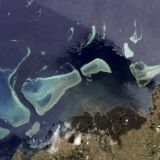 Buy Deep Green Forest on Land and the Delicate Turquoise Coral Reef in the Ocean of Viti Levu, Fiji at AllPosters.com