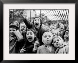 Wide Range of Facial Expressions on Children at Puppet Show the Moment the Dragon is Slain