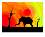 Buy Elephant Silhouette at AllPosters.com