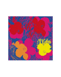 Buy Flowers, 1970 (Red, Yellow, Orange on Blue) at AllPosters.com