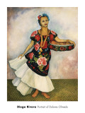 Portrait of Dolores Olmedo Art Print