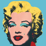 Marilyn, 1967 (On Blue) Art Print
