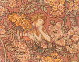 Redhead Among Flowers