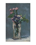 Carnations and Clematis in a Crystal Vase