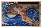 Nichiren Calms a Storm in Kakuda