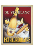 Außergewöhnlicher Weißwein Kunstdruck