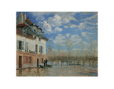 Buy A Boat During the Flood at Port Marly, c.1876 at AllPosters.com