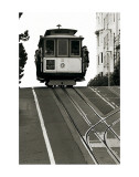 Cable Car Breaking the Crest Art Print