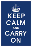 Buy Keep Calm (navy) at AllPosters.com
