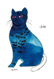 25 Cats Named Sam and One Blue Pussy by Andy Warhol, c.1954 (Blue Sam) Art Print