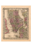 Buy Plan of New York City, c.1867 at AllPosters.com