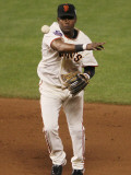 Texas Rangers v San Francisco Giants, Game 1: Edgar Renteria