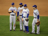Texas Rangers v San Francisco Giants, Game 2: Michael Young, Ian Kinsler, Elvis Andrus, Mitch Morel