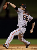 Texas Rangers v. San Francisco Giants, Game 5:  Starting pitcher Tim Lincecum