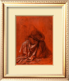 Study for the Folds of a Garment of a Female Figure Silverpoint Drawing