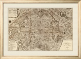 Plan de la Ville de Paris, 1715